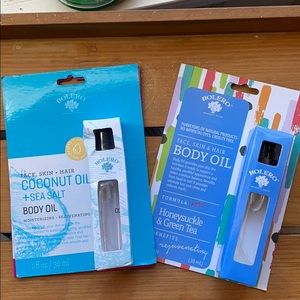 END OF YEAR SALE  Body Oils -set of two  face, skin and hair.